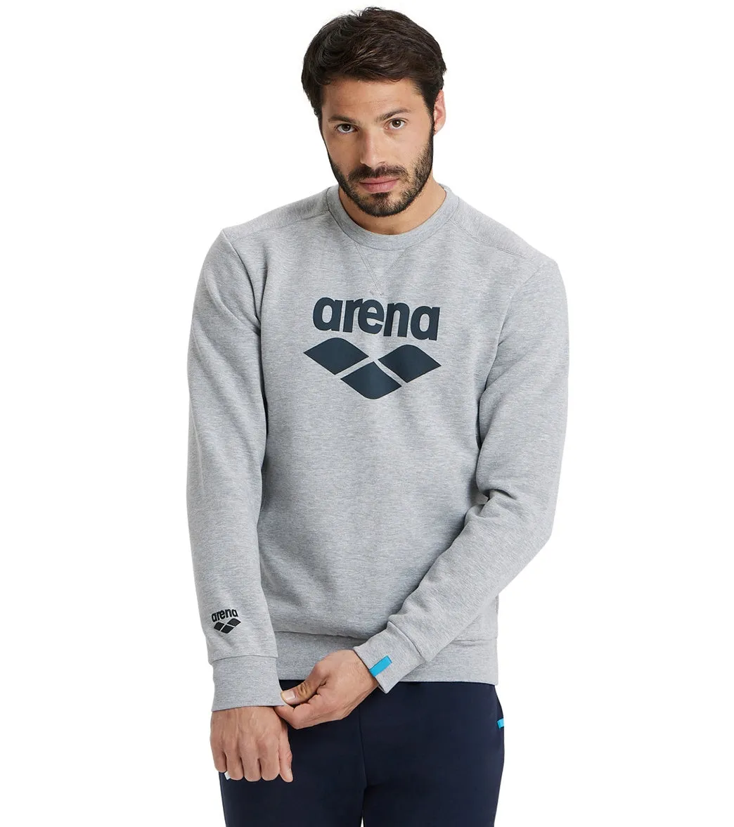 Arena Unisex Logo Crewneck Sweatshirt Medium Grey Heather