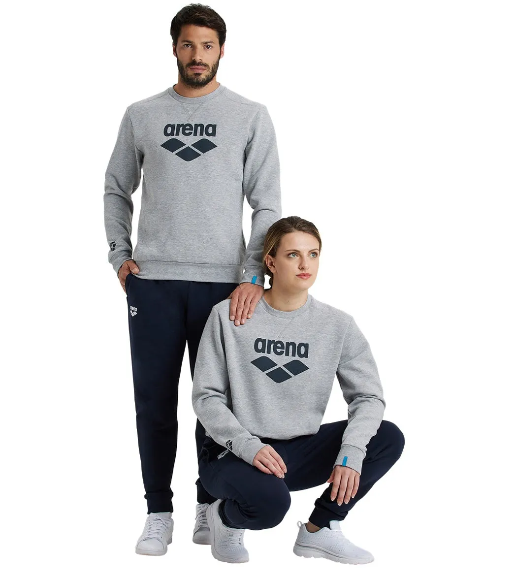 Arena Unisex Logo Crewneck Sweatshirt Medium Grey Heather