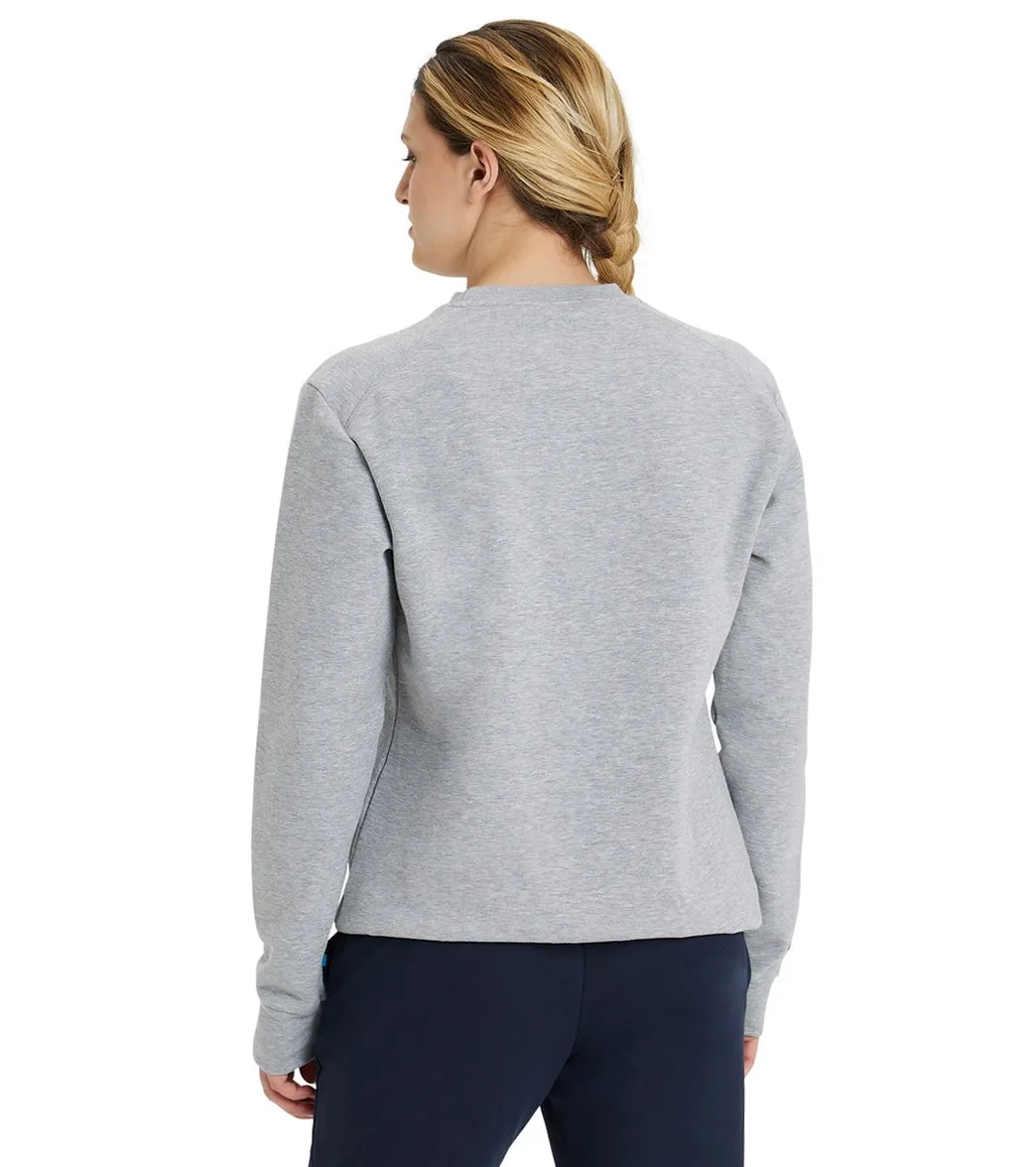 Arena Unisex Logo Crewneck Sweatshirt Medium Grey Heather