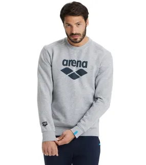 Arena Unisex Logo Crewneck Sweatshirt Medium Grey Heather