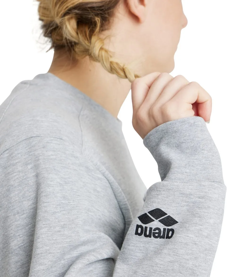 Arena Unisex Logo Crewneck Sweatshirt Medium Grey Heather