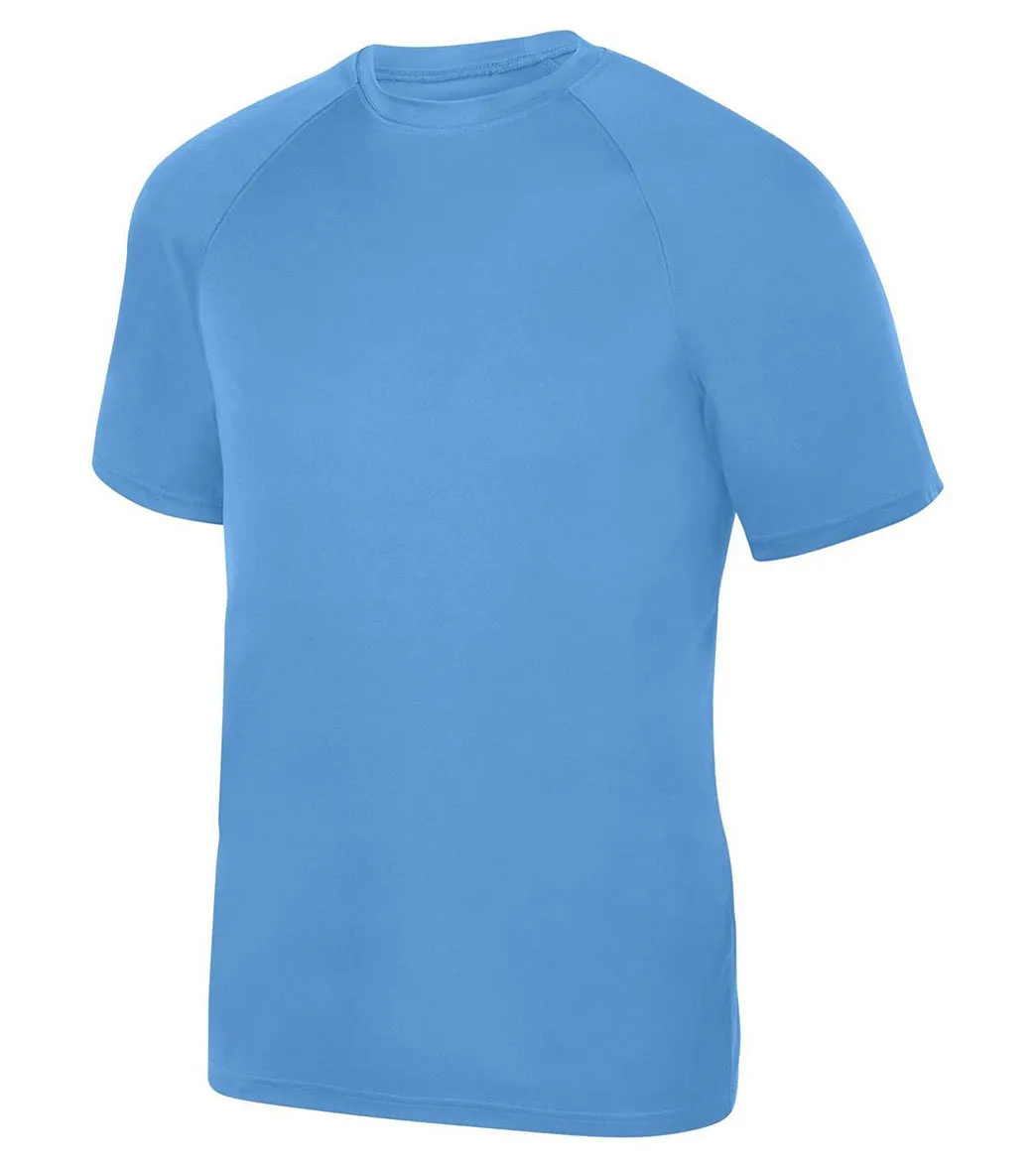 Augusta Sportswear Unisex Attain Wicking Short Sleeve Rash Guard Columbia Blue