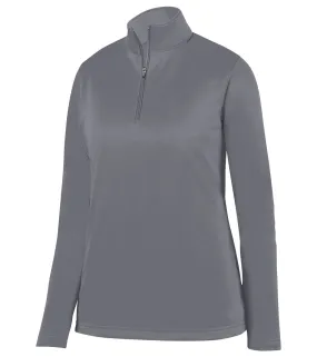 Augusta Sportswear Women's Wicking Fleece Quarter Zip Pullover Graphite