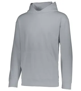 Augusta Sportswear Youth Wicking Fleece Hoodie Athletic Grey