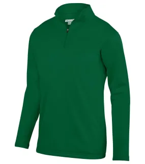Augusta Sportswear Youth Wicking Fleece Quarter-Zip Pullover Dark Green