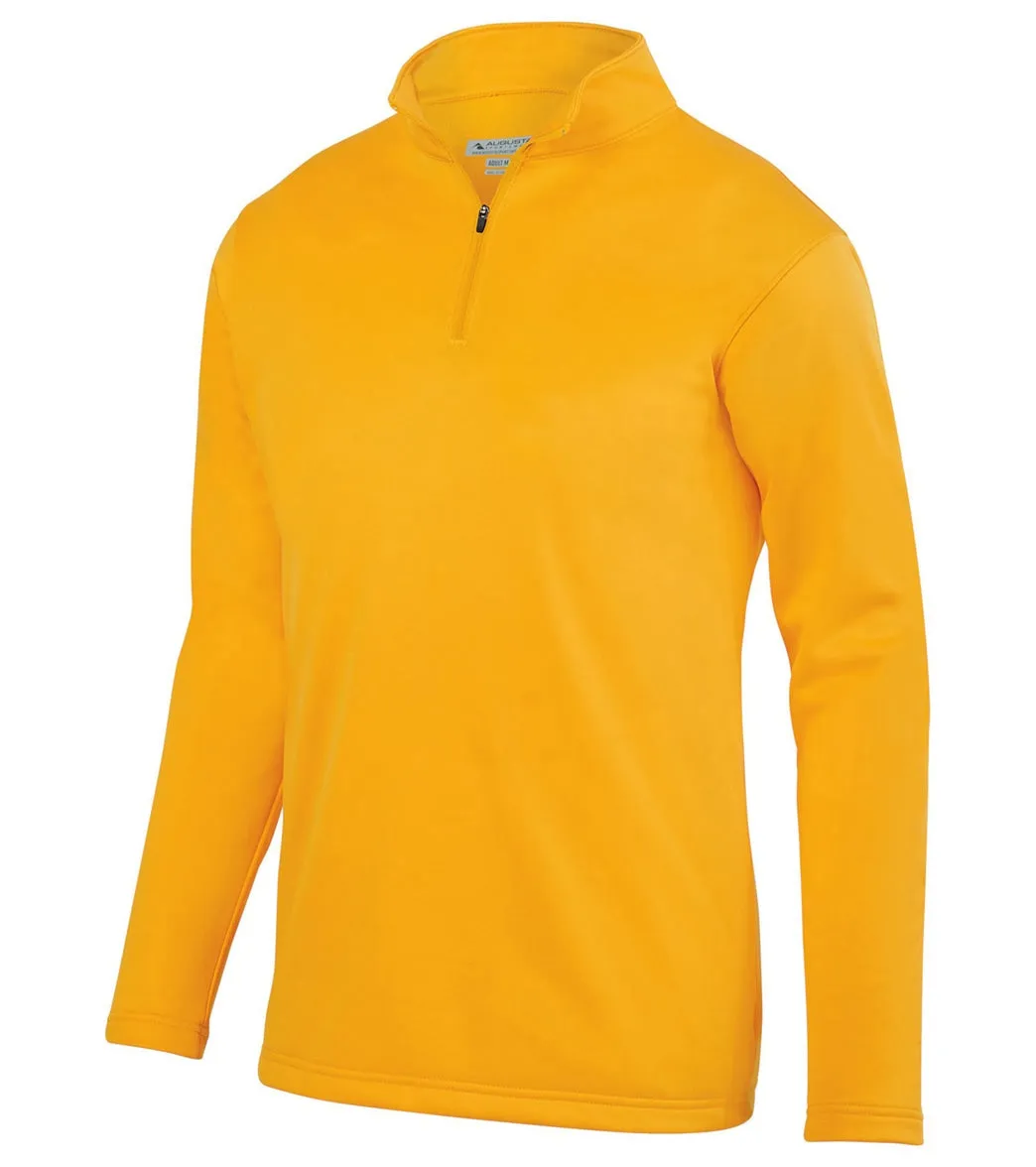 Augusta Sportswear Youth Wicking Fleece Quarter-Zip Pullover Gold