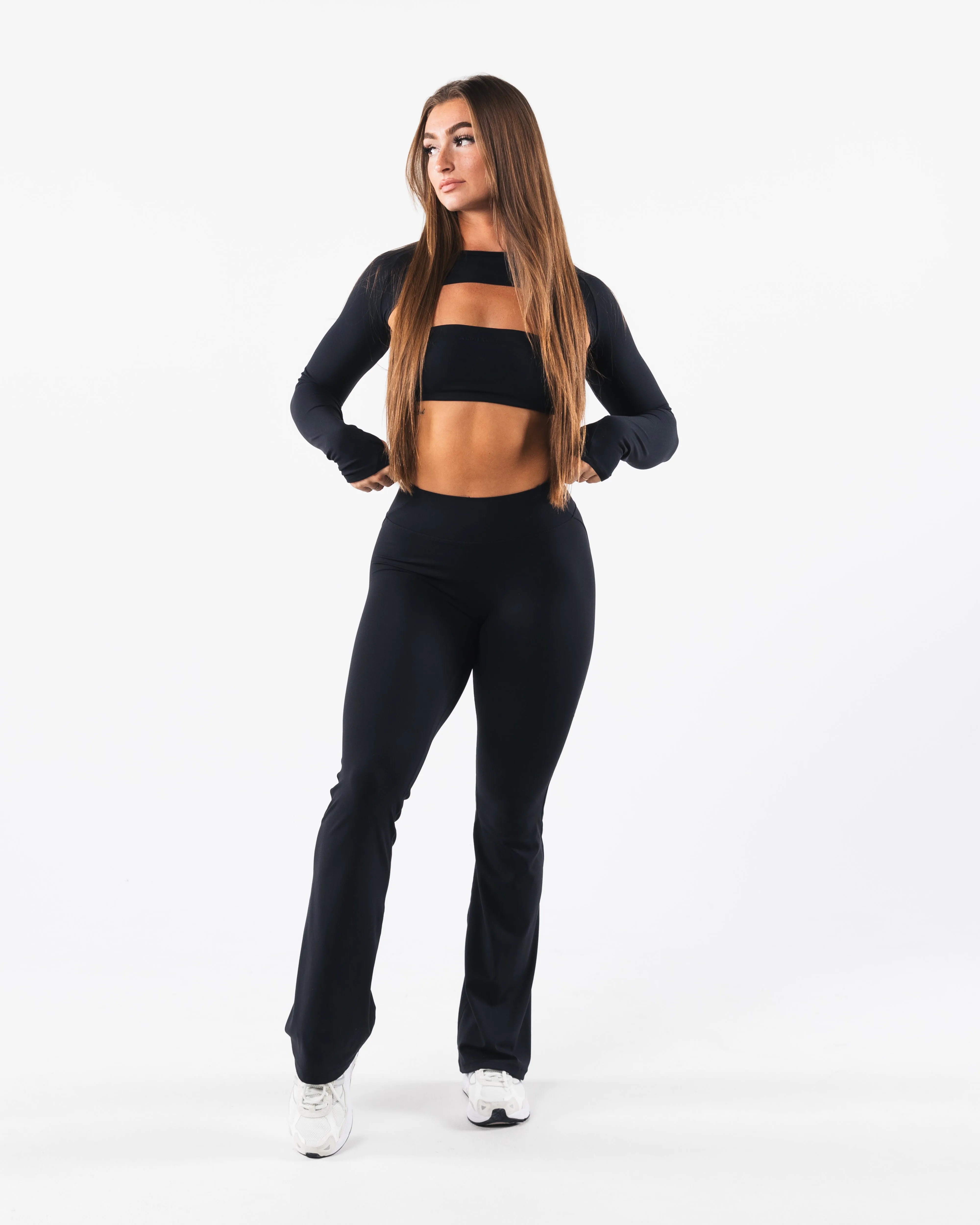 Aura Flared Pant Tall - Black
