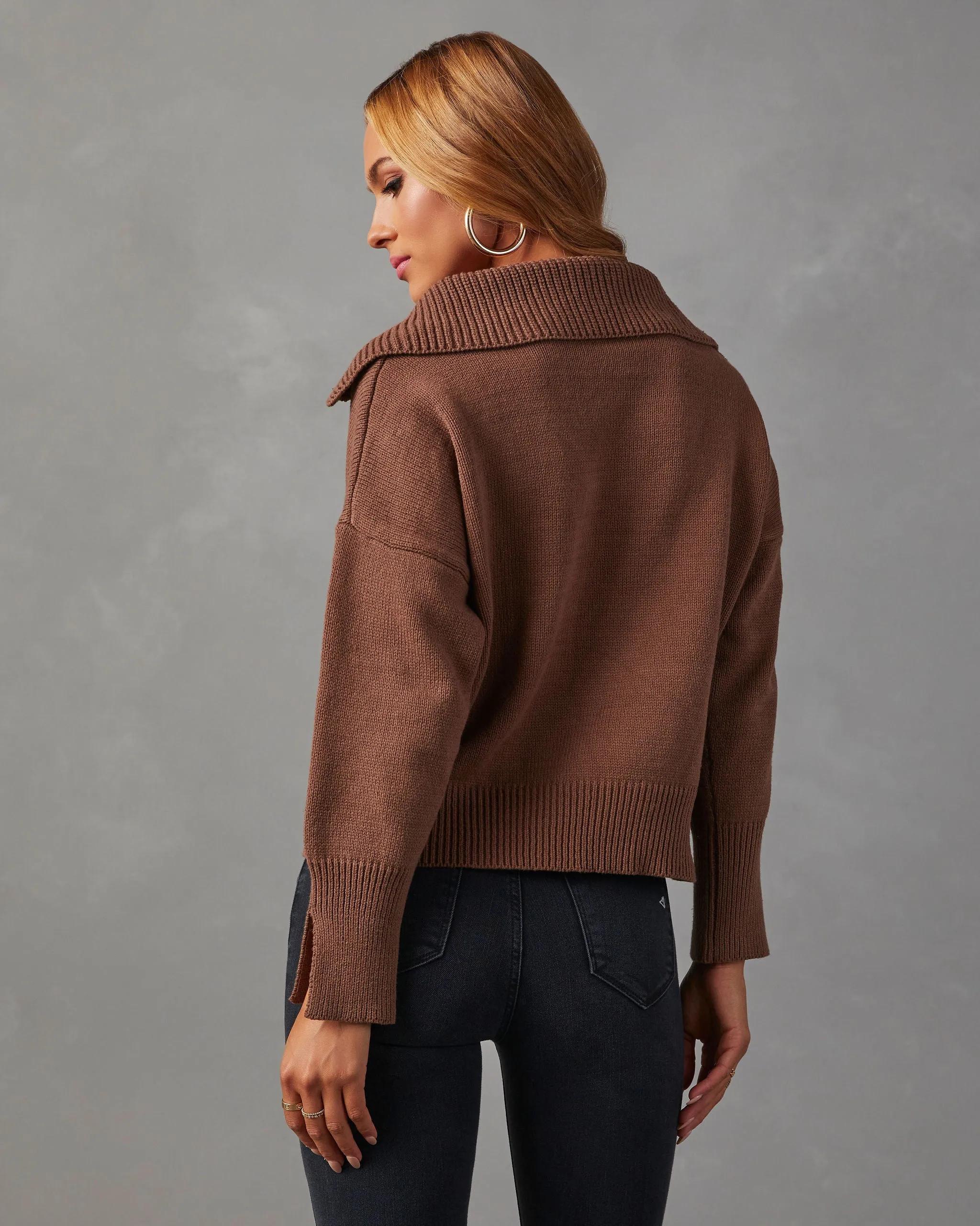Avaleigh Collared Pullover Sweater