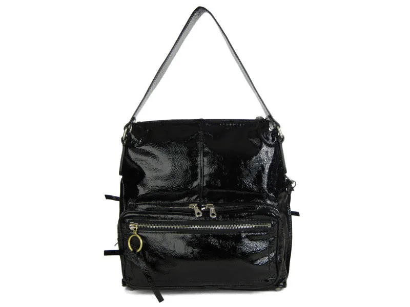 Chloé Black Patent Betty Hobo