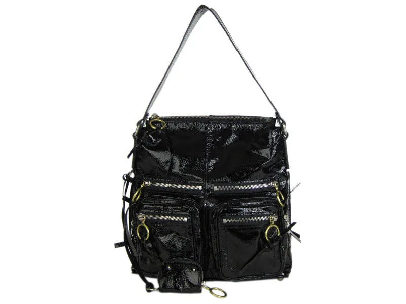 Chloé Black Patent Betty Hobo