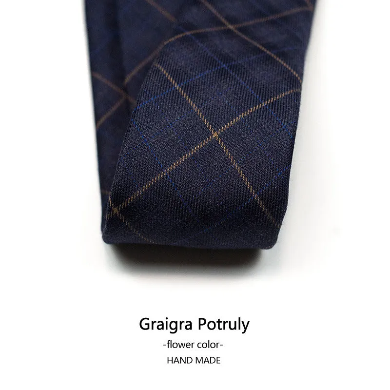 Houndstooth Neck Tie for Men Plaid Causal Formal Modern Style Necktie | XZ-102