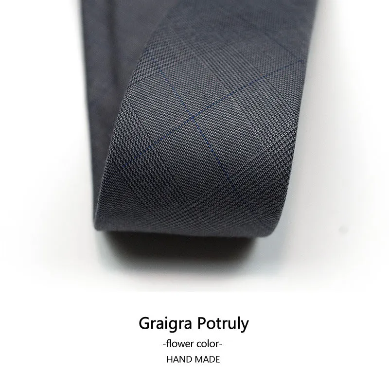 Houndstooth Neck Tie for Men Plaid Causal Formal Modern Style Necktie | XZ-102