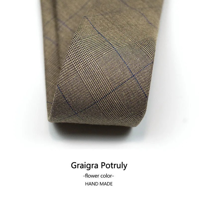 Houndstooth Neck Tie for Men Plaid Causal Formal Modern Style Necktie | XZ-102