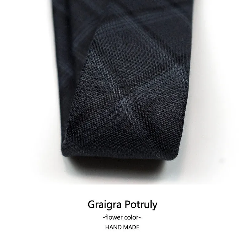 Houndstooth Neck Tie for Men Plaid Causal Formal Modern Style Necktie | XZ-102