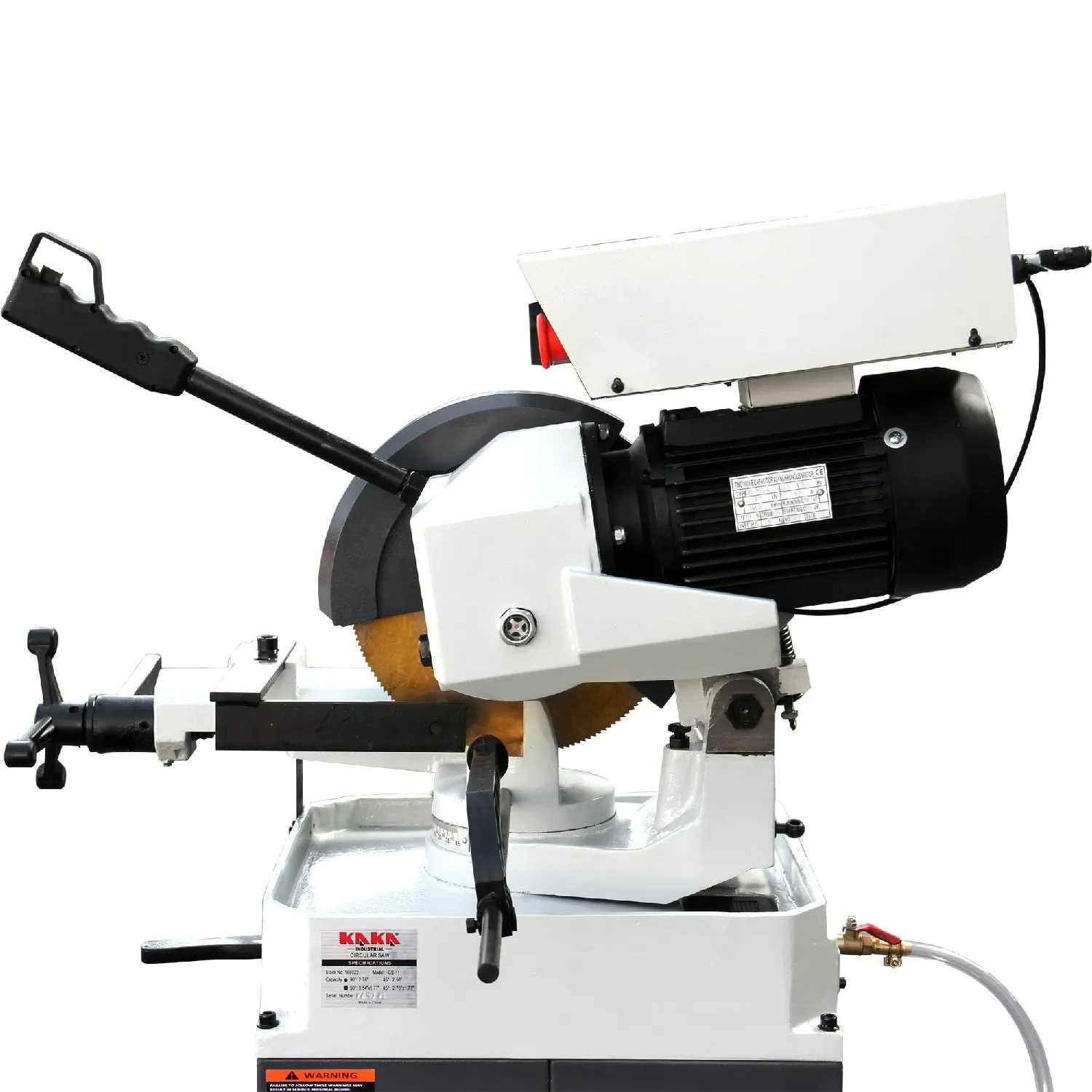 KANG Industrial CS-11 Heavy Duty Manual Cold Saw, 275mm Saw Blade High Speed Steel Blade, Swivel Head Circular Saw Steel Cutting Chop Saw 240V Motor