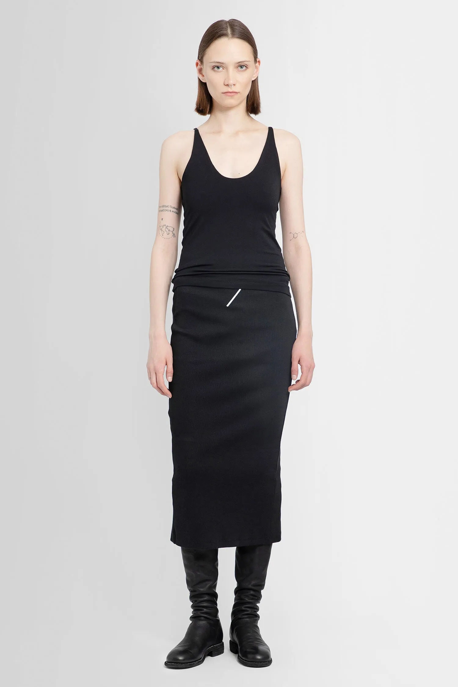 THOM KROM WOMAN BLACK T-SHIRTS & TANK TOPS