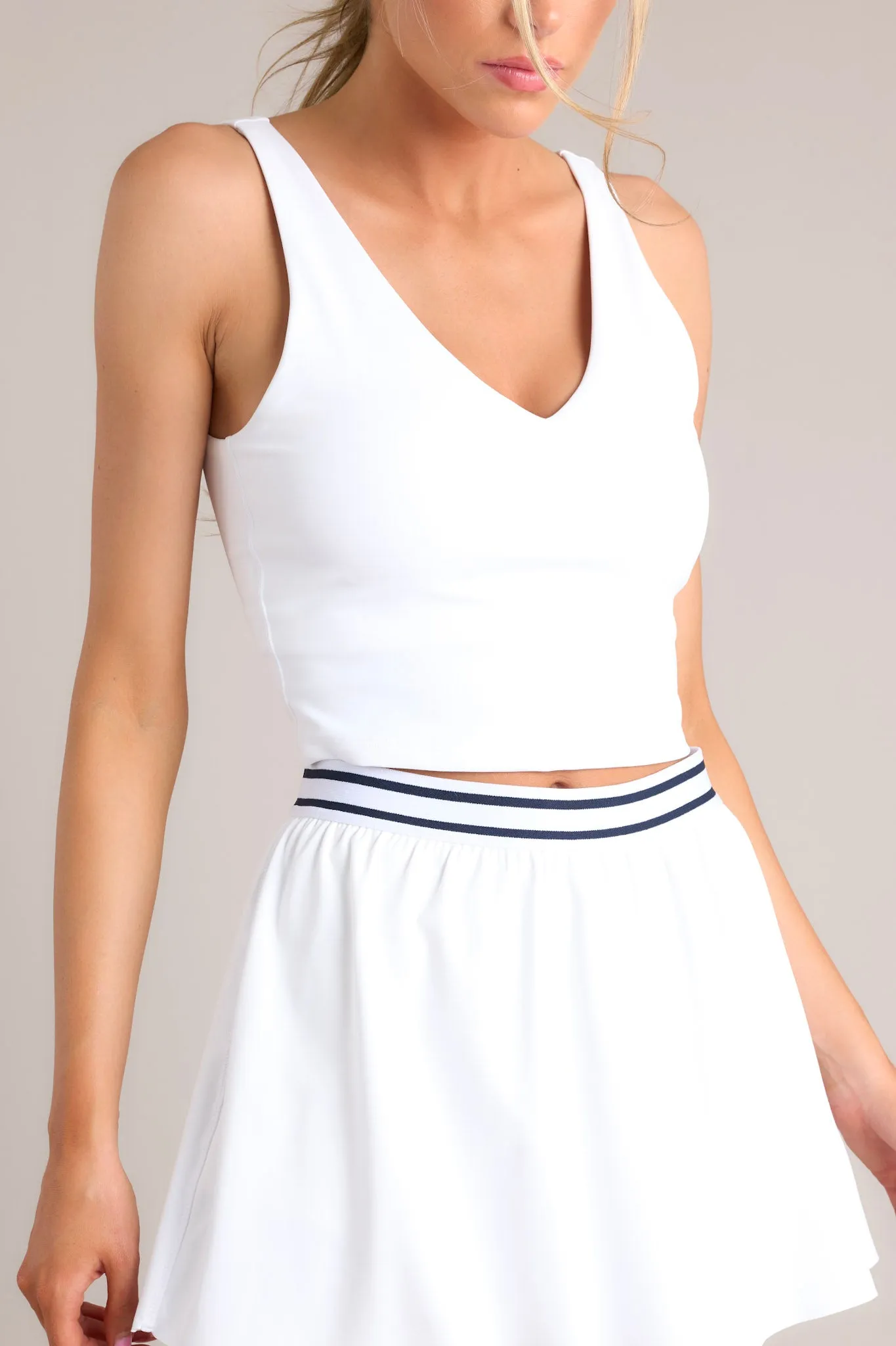 Z-Supply V-Neck Longline White Tank